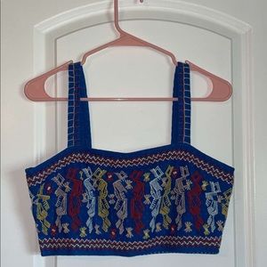 Aztec style crop top